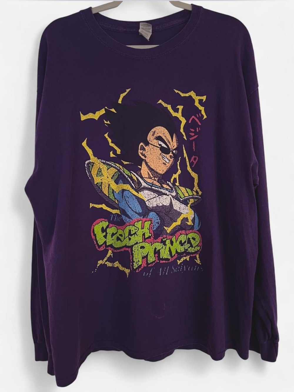 Rare Fresh Prince x Dragon Ball Vegeta Vintage L/S